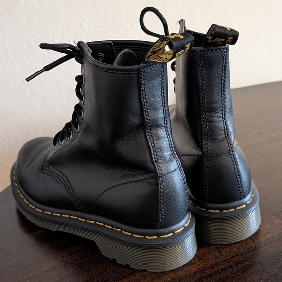 Dr. Martens | Classic Black Combat Boots | Nappa Leather - Picture 2 of 5